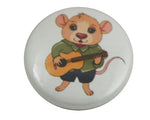 1.0" Button - Mouse Playing Guitar