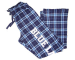 Pants - Flannel Pajama Pants (Blue Plaid)
